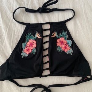 PINK Halter Bikini Top